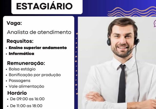 1 Vaga de emprego para Estagiário Analista De Atendimento sem experiência na empresa Vetor em 08/09