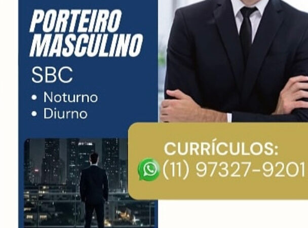 1 Vaga de emprego para Porteiro na empresa Internacional em 06/09