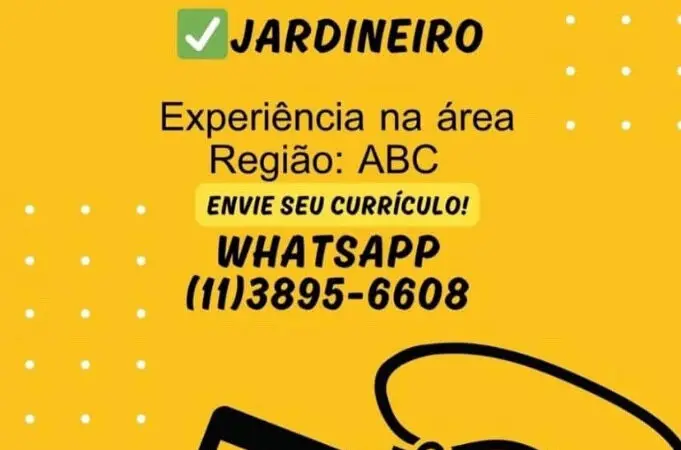 3 Vagas de emprego para Controlador De Acesso, Auxiliar De Limpeza E Jardineiro no Bairro em 06/09