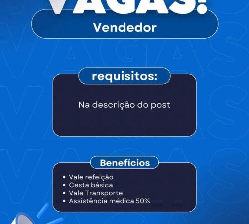 1 Vaga de emprego para Vendedor na empresa Delta-link em 08/09