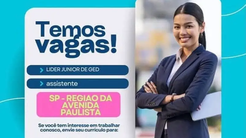 2 Vagas de emprego para Líder Júnior De Ged, Assistente na Cidade São Paulo em 08/09