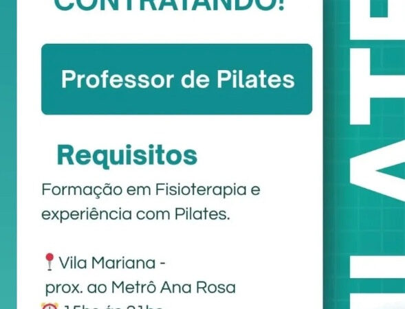 1 Vaga de emprego para Professor De Pilates no Bairro Vila Mariana em 08/09