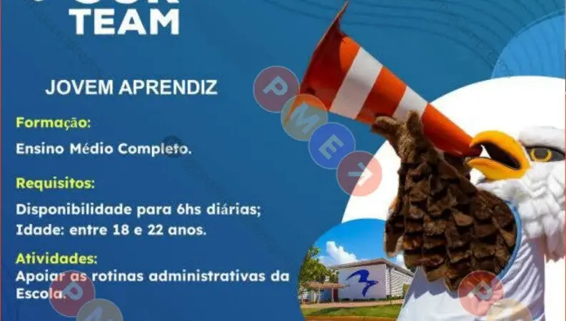 1 Vaga de emprego para Jovem Aprendiz Administrativo sem experiência na empresa Escola Americana de Recife em 08/09