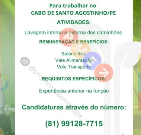 1 Vaga de emprego para Lavador De Auto na empresa Locar em 08/09