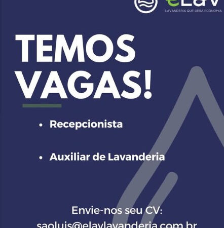 2 Vagas de emprego para Recepcionista, Auxiliar De Lavanderia na empresa Lavanderia e Lav em 06/09