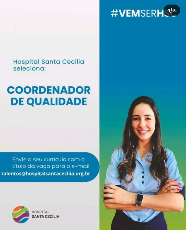 1 Vaga de emprego para Coordenador De Qualidade na empresa Hospital Santa Cecília em 08/09