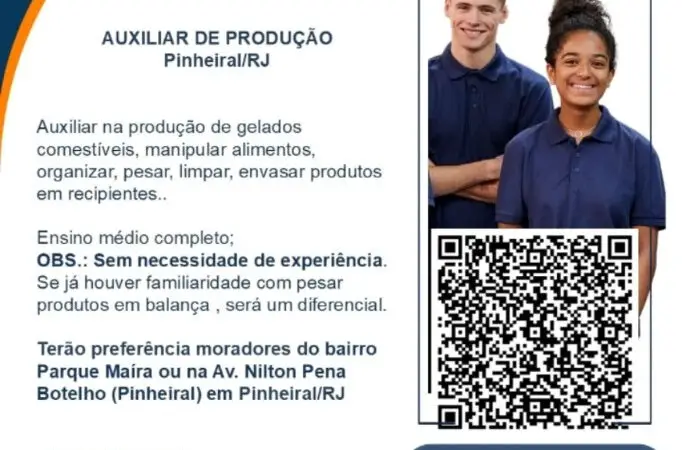 1 Vaga de emprego para Auxiliar De Produção sem experiência na empresa Humaniza em 08/09