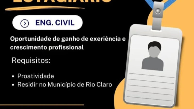 1 Vaga de emprego para Estagiário Eng Civil sem experiência na empresa Ciap Terraplanagem em 08/09