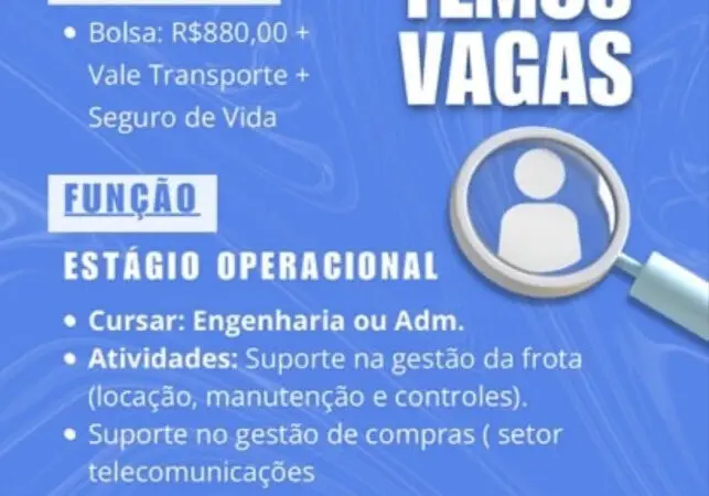 1 Vaga de emprego para Estágio Operacional na empresa Daconsultoria em 09/09