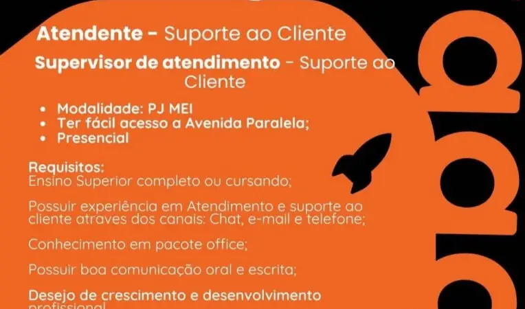 2 Vagas de emprego para Atendente Suporte Ao Cliente, Supervisor De Atendimento Suporte Ao Cliente na empresa Esportiva.bet em 09/09