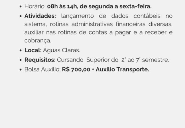 1 Vaga de emprego para Estágio Ciências Contábeis na empresa Head Estágios em 09/09
