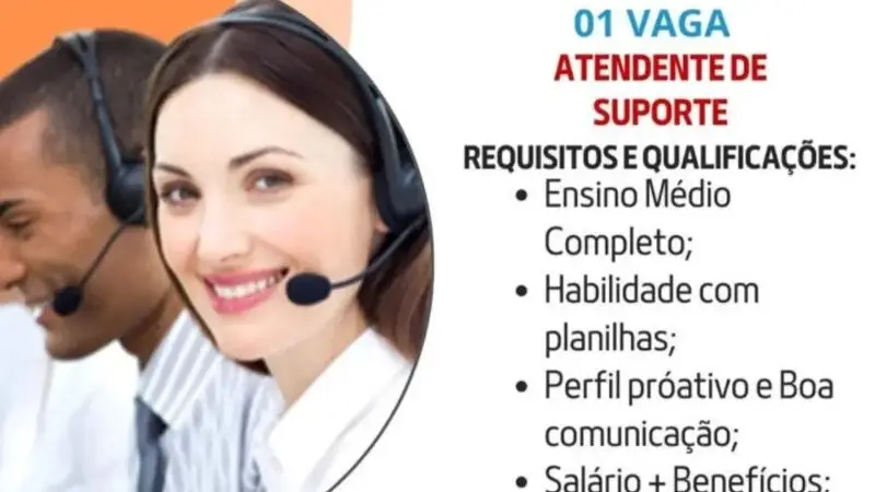1 Vaga de emprego para Atendente De Suporte na empresa Talentto’s em 09/09