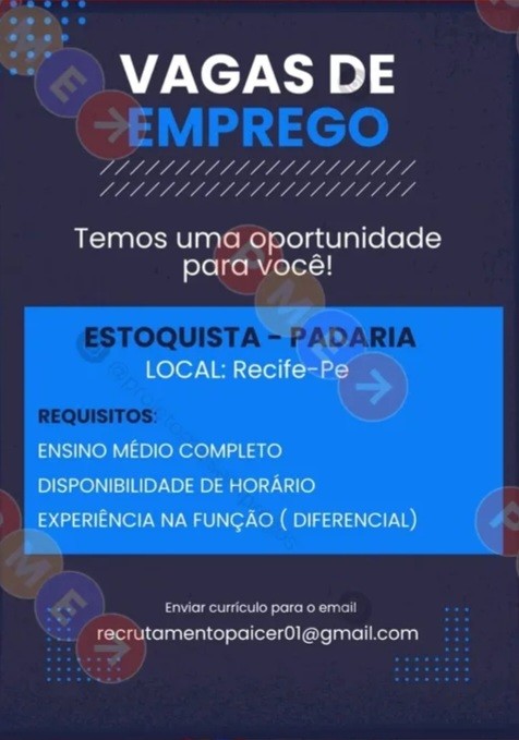1 Vaga de emprego para Estoquista sem experiência no Segmento alimentício em 20/09