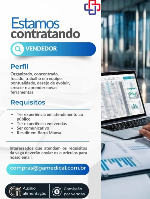 1 Vaga de emprego para Vendedor na empresa Gamedical, Barra Mansa em 22/09