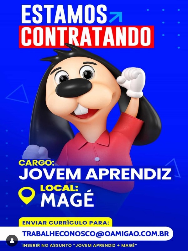 1 Vaga de emprego para Jovem Aprendiz na empresa O Amigão em 26/09