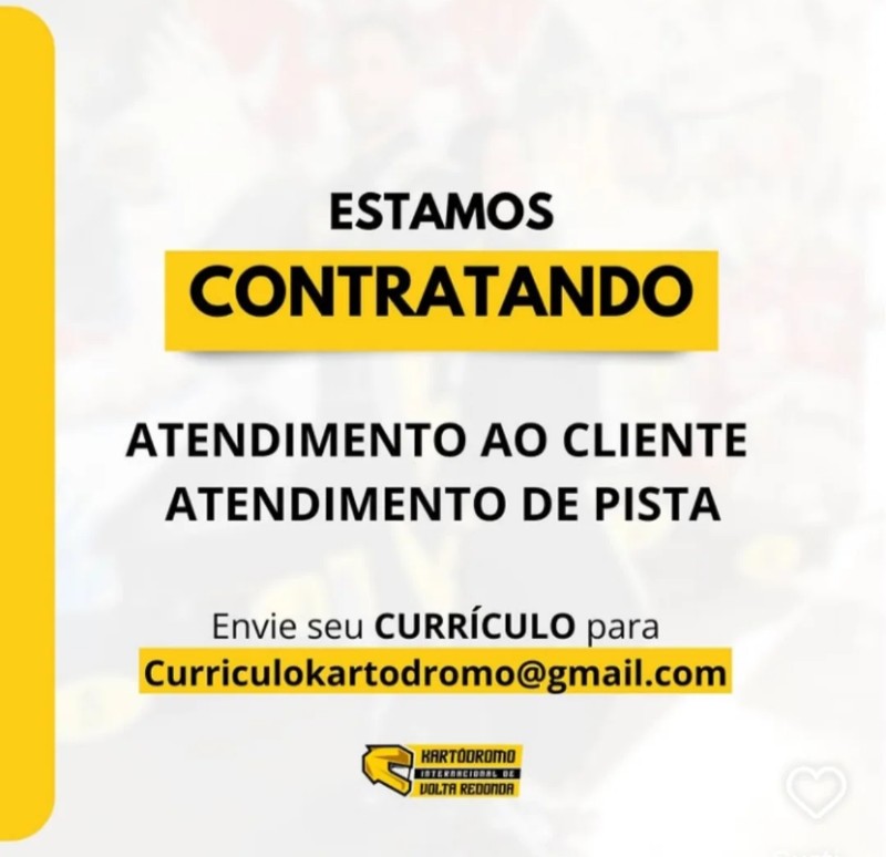 2 Vagas de emprego para Atendimento Ao Cliente, Atendimento De Pista na empresa Kartódromo em 26/09