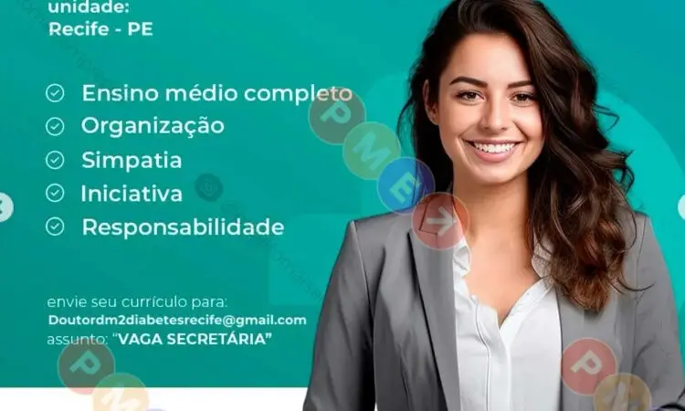 1 Vaga de emprego para Secretária sem experiência na empresa Clínica Doutor DM2 em 08/09
