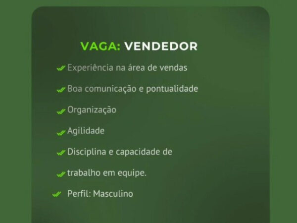 1 Vaga de emprego para Vendedor na empresa Cartão de Todos em 06/09