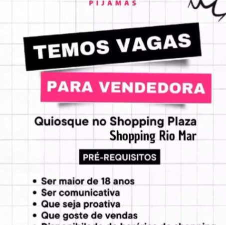 1 Vaga de emprego para Vendedora sem experiência na empresa Meu Estilo Pijamas em 06/09