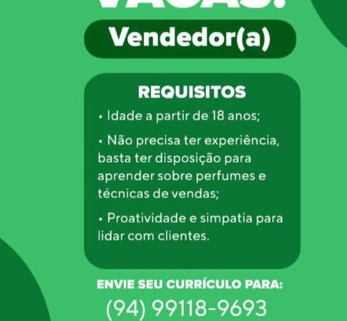 1 Vaga de emprego para Vendedor sem experiência na empresa Touti Cosméticos em 06/09