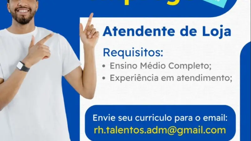 1 Vaga de emprego para Atendente no Segmento comercial em 11/09