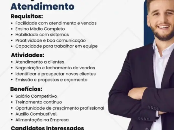 1 Vaga de emprego para Atendimento sem experiência na empresa Ótima em 11/09