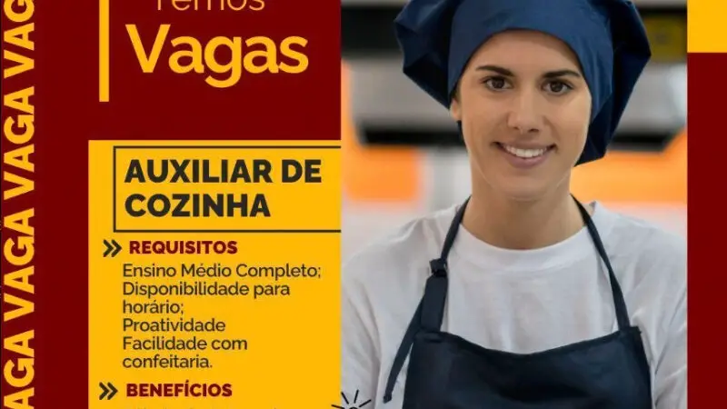 1 Vaga de emprego para Auxiliar De Cozinha sem experiência no Segmento alimentício em 10/09