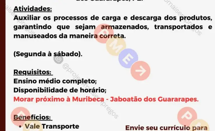 1 Vaga de emprego para Auxiliar De Expedição sem experiência no Segmento alimentício em 10/09