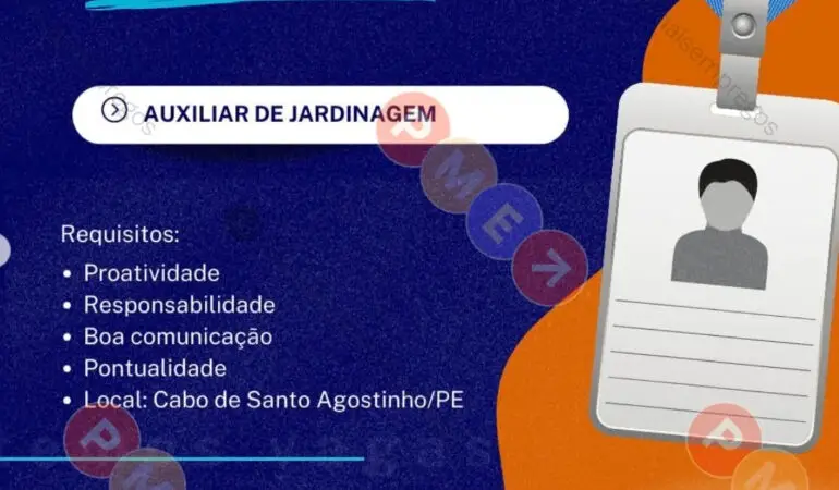 1 Vaga de emprego para Auxiliar De Jardinagem sem experiência na empresa Extra em 10/09