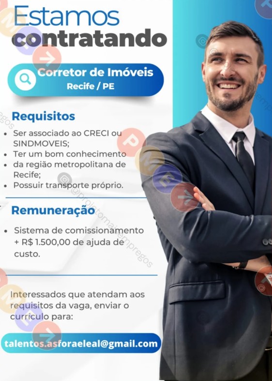 1 Vaga de emprego para Corretor sem experiência no Segmento imobiliário em 24/09