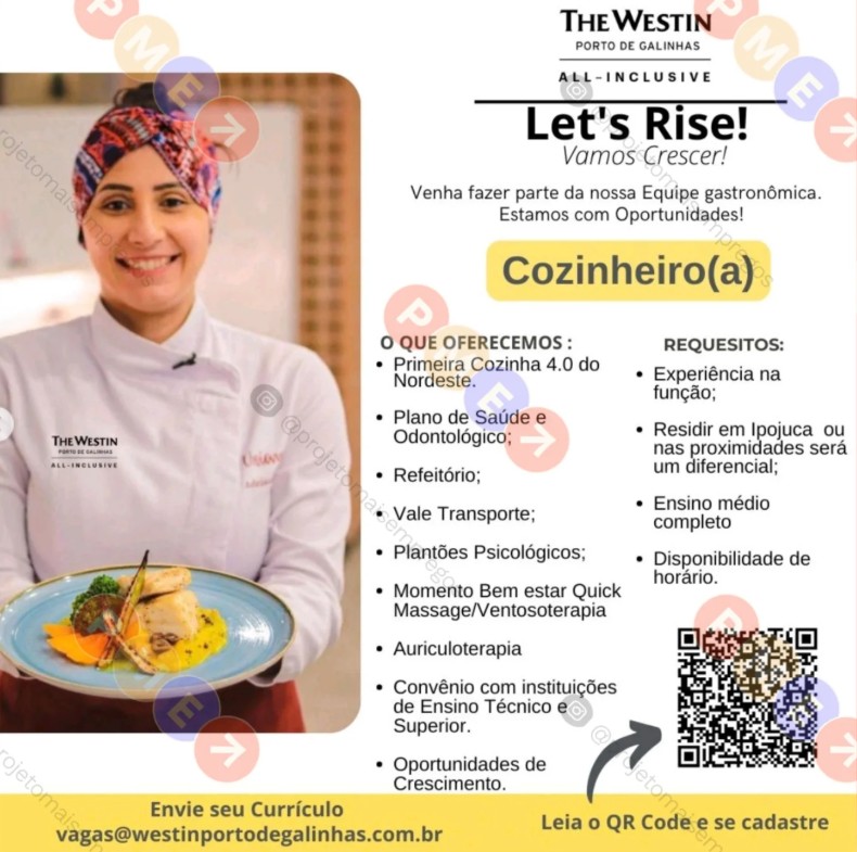 1 Vaga de emprego para Copeiro na empresa Hotel The Westin em 25/09