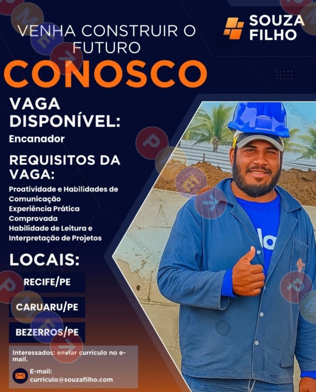 1 Vaga de emprego para Encanador na empresa Souza Filho em 27/09