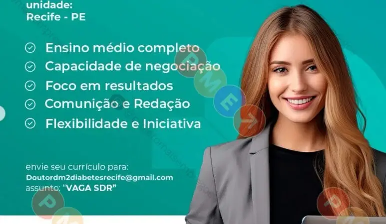 1 Vaga de emprego para Especialista De Atendimento Ao Cliente sem experiência na empresa Clínica Doutor DM2 em 09/09