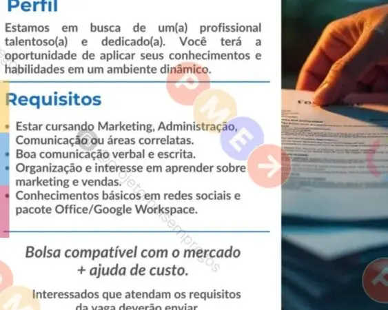 1 Vaga de emprego para Estágio Comercial De Marketing sem experiência na empresa Rodrigues Assessoria em 09/09