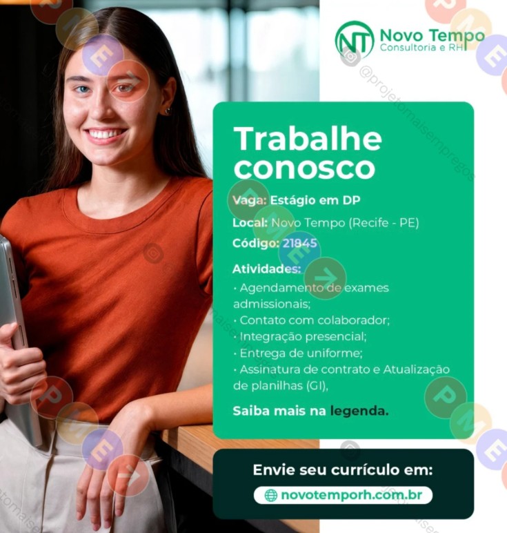 1 Vaga de emprego para Estágio De Departamento Pessoal sem experiência na empresa Novo Tempo em 25/09