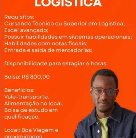 1 Vaga de emprego para Estagiário De Logística sem experiência na empresa Agência Conceito Estágio em 09/09