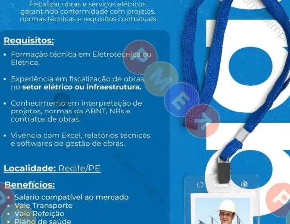1 Vaga de emprego para Fiscal De Obras na empresa Argos em 10/09