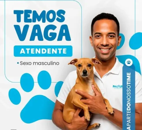 1 Vaga de emprego para Atendente na empresa Pet Shop em 06/09