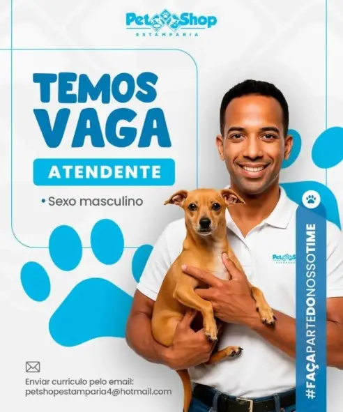 1 Vaga de emprego para Atendente na empresa Pet Shop em 06/09