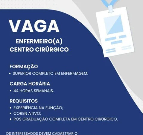 1 Vaga de emprego para Enfermeiro Centro Cirúrgico na empresa Hospital Português em 06/09