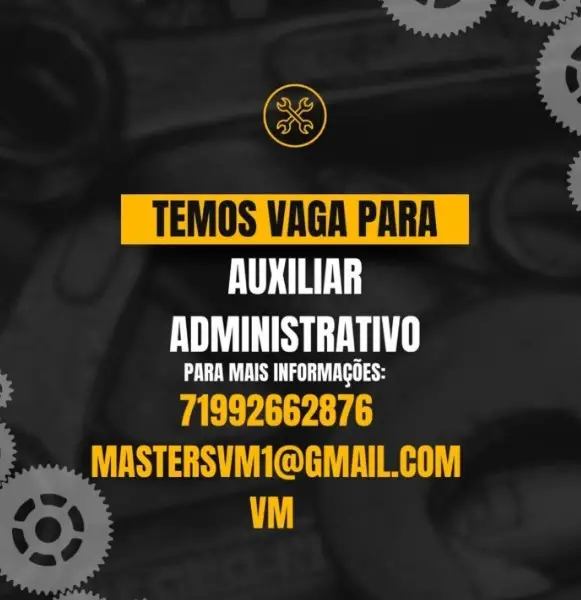 1 Vaga de emprego para Auxiliar Administrativo na Cidade Salvador em 06/09