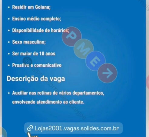 1 Vaga de emprego para Jovem Aprendiz sem experiência no Segmento de Home Center em 09/09