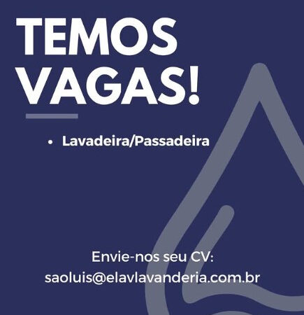 1 Vaga de emprego para Lavadeira Passadeira na empresa Lavanderia e Lav em 12/09