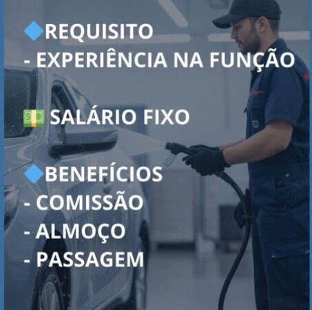 1 Vaga de emprego para Lavador Profissional no Segmento automotivo em 11/09