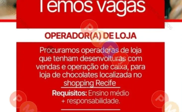 1 Vaga de emprego para Operador De Loja sem experiência no Segmento alimentício em 10/09