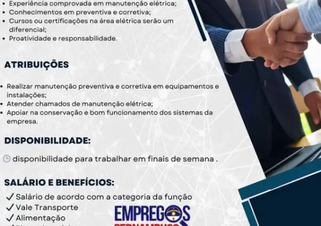 1 Vaga de emprego para Técnico De Manutenção na empresa Restaurante Casa dos Frios em 08/09