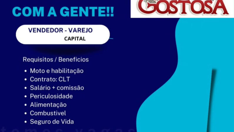 1 Vaga de emprego para Vendedor na empresa Bebidas Gostosa em 10/09