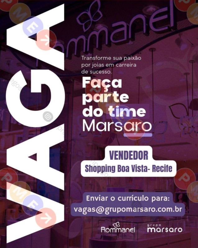 1 Vaga de emprego para Vendedor na empresa Grupo Marsaro em 27/09