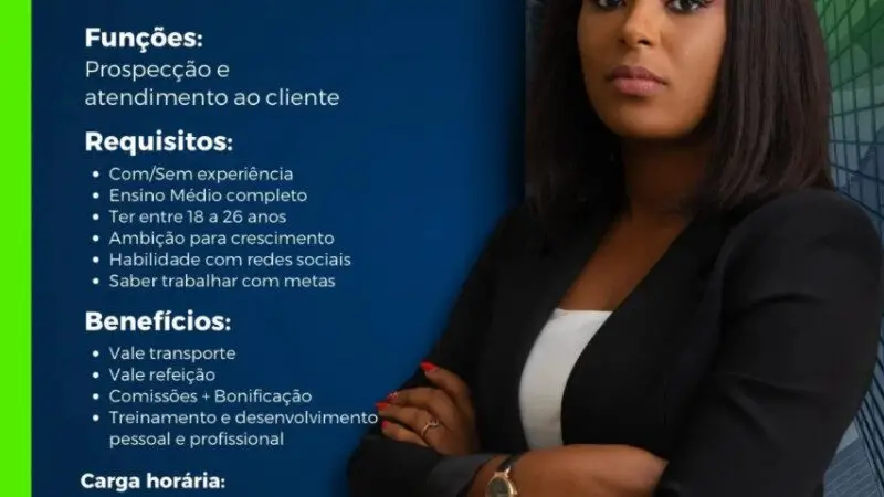1 Vaga de emprego para Vendedor Interno sem experiência no Segmento comercial em 11/09